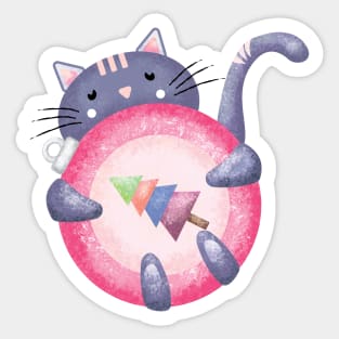 Cat meow christmas Sticker